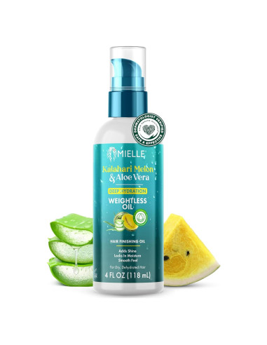 Aceite Capilar Ligero Mielle 118 ml - Hidratante Melón Kalahari y Aloe Vera