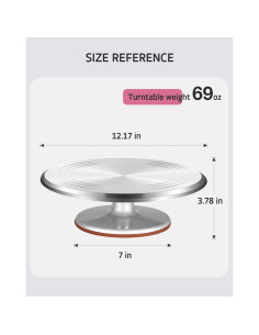 Soporte Giratorio para Pasteles Syntus 30 cm Antideslizante 2