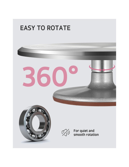 Soporte Giratorio para Pasteles Syntus 30 cm Antideslizante