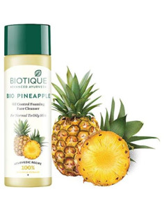 Gel Limpiador Enzimático Biotique Piña 120 ml Piel Grasa 2