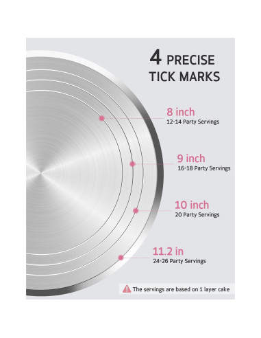 Soporte Giratorio para Pasteles Syntus 30 cm Antideslizante
