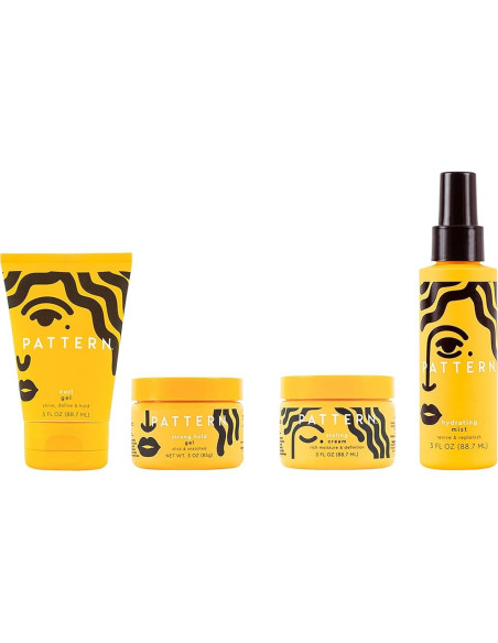 Kit de Mini Estilizadores PATTERN Beauty para Cabello Rizado - Incluye Gel, Crema y Mist Hidratante Kit de Mini Estilizadores PATTERN Beauty para Cabello Rizado - Incluye Gel, Crema y Mist Hidratante