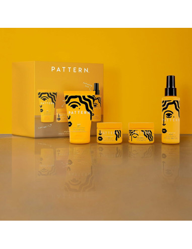 Kit de Mini Estilizadores PATTERN Beauty para Cabello Rizado - Incluye Gel, Crema y Mist Hidratante
