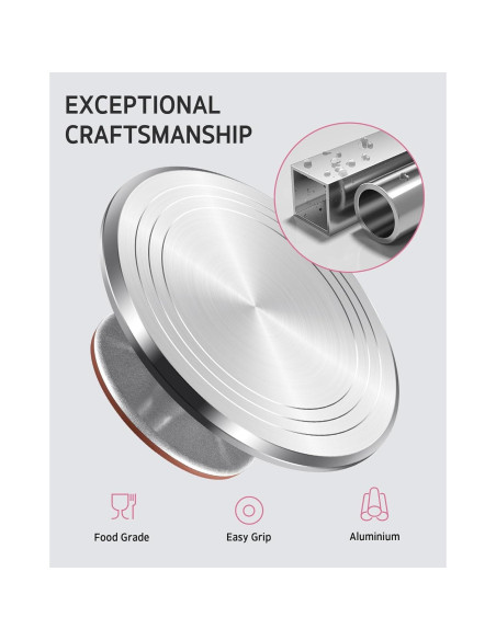 Soporte Giratorio para Pasteles Syntus 30 cm Antideslizante