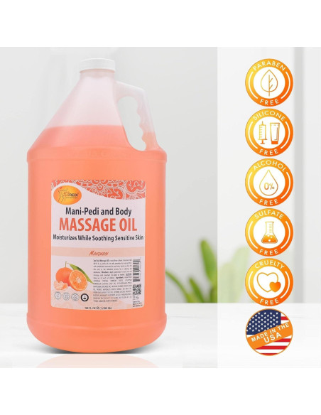 Aceite de Masaje Aromatizado Mandarina SPA REDI 3.78L Aceite de Masaje Aromatizado Mandarina SPA REDI 3.78L