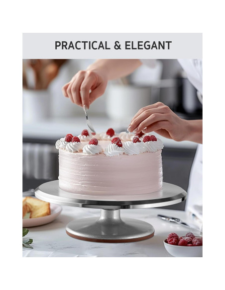 Soporte Giratorio para Pasteles Syntus 30 cm Antideslizante