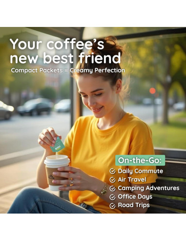 Crema en Polvo Vegana NOA Sabor Coco - 30 Sobres de 4g