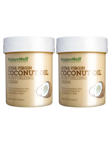 Crema Hidratante de Coco MCT NatureWell 454g 2 Paquetes