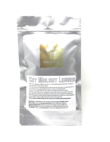 Hojas de Nogal Naturegrail 35g - 100% Naturales, Veganas, Kosher