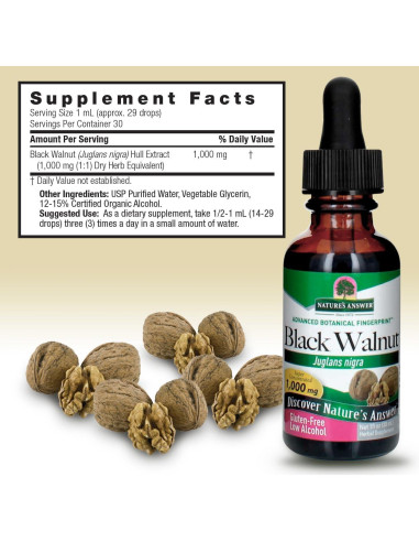 Extracto de Nogal Negro Respuesta de la Naturaleza 29.57 ml