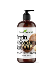 Aceite de Nuez de Macadamia Orgánico Sweet Essentials 473ml