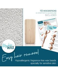 Perlas de Cera Dura Hipoalergénica Mi Cera de Piel 800g 2