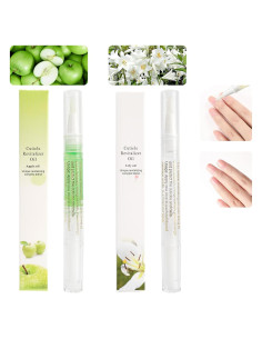 Bolígrafos de Aceite para Cutículas Meschett 2 Pcs Sabor Lirio y Manzana