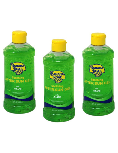 Gel After Sun Aloe Banana Boat 473ml Pack de 3 - Alivio Piel Quemada