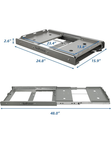 Soporte deslizante Setpower AJ Slide para refrigerador 50L