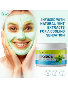 Mascarilla Facial SKIN SPA Menta Julep 226.8 g - Control de Acné 2