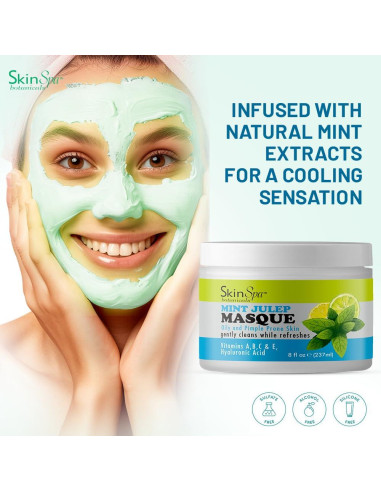Mascarilla Facial SKIN SPA Menta Julep 226.8 g - Control de Acné