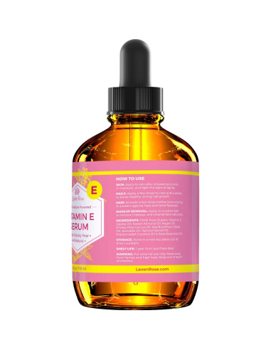 Suero de Aceite de Vitamina E Leven Rose 113.4 ml Hidratante