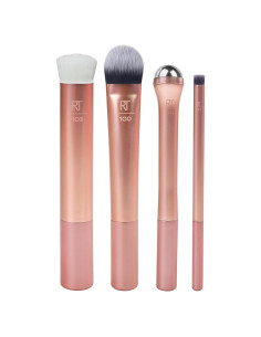 Set de Brochas de Maquillaje Real Techniques Prep y Prime - 4 Piezas