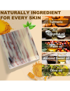 Pack de 3 Jabones de Cúrcuma Orgánica MR.A - Hidratante y Natural 2