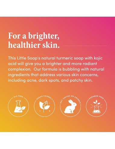 Jabón Ácido Kójico Este Pequeño 2 Paquetes - Vitamina C, Retinol, Colágeno