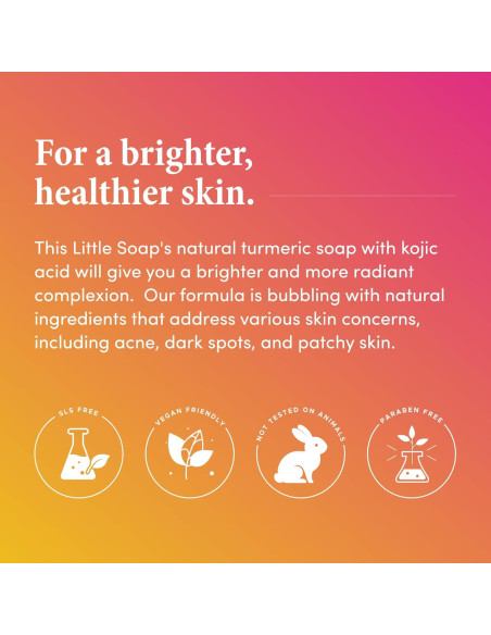 Jabón Ácido Kójico Este Pequeño 2 Paquetes - Vitamina C, Retinol, Colágeno