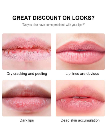 Set de 4 Balsamos Labiales de Fruta WHHWM - Hidratante y Brillante