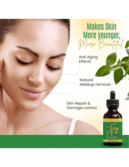 Aceite de Jojoba Orgánico 100% Naturals+SkinScience 59 ml