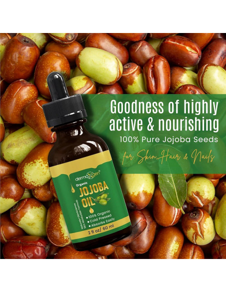 Aceite de Jojoba Orgánico 100% Naturals+SkinScience 59 ml