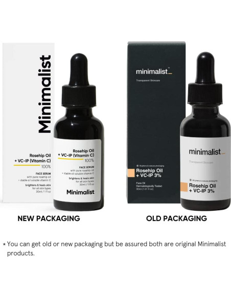 Aceite de Rosa Mosqueta Minimalista 30 ml con Vitamina C