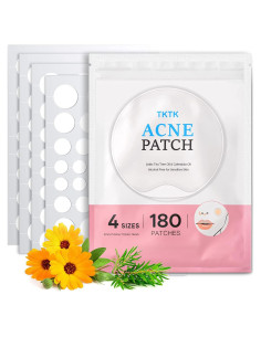 Parche Hidrocoloide para Acné TKTK - 180 Unidades, 4 Tamaños