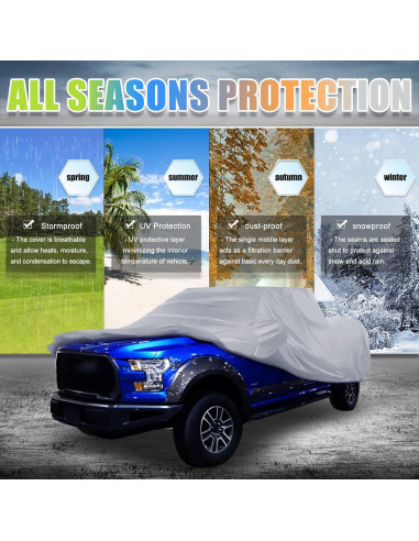 Cubierta de Coche X AUTOHAUX para Toyota Tacoma 6.1m Gris