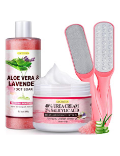 Kit de Pedicura Completo LUCOTIYA - Remojo, Lima y Crema Urea