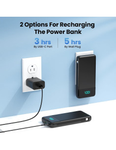 Cargador Portátil FOCHEW 13800mAh USB-C 4 Salidas iPhone 2