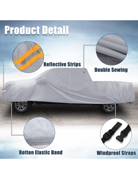 Cubierta de Coche X AUTOHAUX para Toyota Tacoma 6.1m Gris