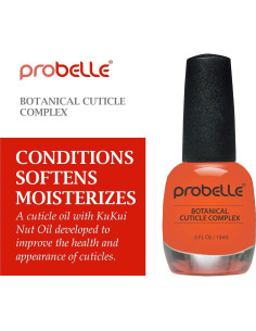 Aceite Botánico de Nuez Kukui ProBelle 15 mL - Hidratante Cutículas 2