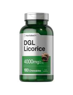 Tabletas Masticables de Regaliz DGL Horbaach 4000mg 180 Unidades