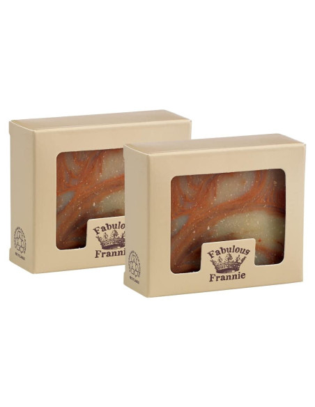 Jabón Herbal Fabuloso Frannie Bay Rum 226.8g (Paquete de 2)