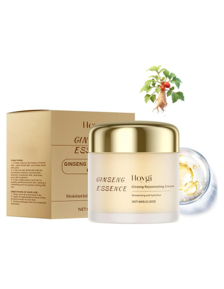 Crema Rejuvenecedora de Ginseng WHHWM 60 g - Hidratante Antienvejecimiento