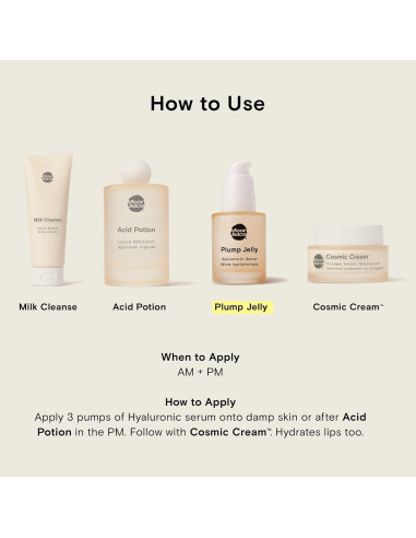 Suero Hialurónico Plump Jelly Moon Juice - 140g - Hidratante Facial