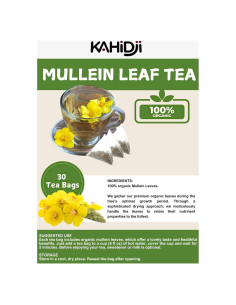 Té de Hoja de Mullein LENN - 30 Bolsas 100% Naturales