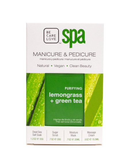 Be Care Love Spa Kit 4-en-1: Lemongrass y Té Verde Be Care Love Spa Kit 4-en-1: Lemongrass y Té Verde