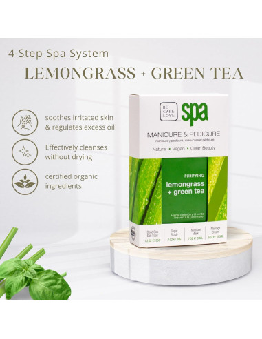 Be Care Love Spa Kit 4-en-1: Lemongrass y Té Verde