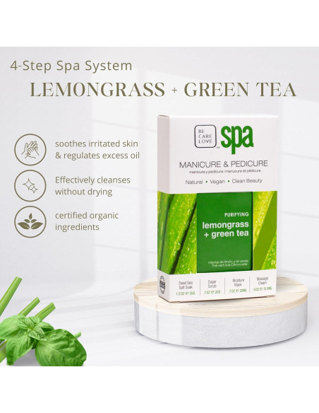 Be Care Love Spa Kit 4-en-1: Lemongrass y Té Verde Be Care Love Spa Kit 4-en-1: Lemongrass y Té Verde