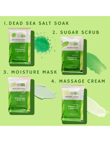 Be Care Love Spa Kit 4-en-1: Lemongrass y Té Verde Be Care Love Spa Kit 4-en-1: Lemongrass y Té Verde