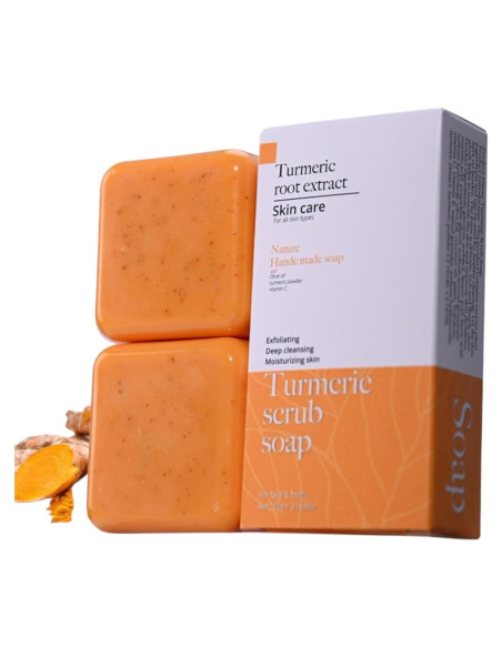 Barra de Jabón Exfoliante Natural YOYO BY ZAQ - Paquete de 2