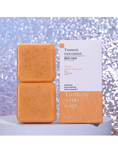 Barra de Jabón Exfoliante Natural YOYO BY ZAQ - Paquete de 2