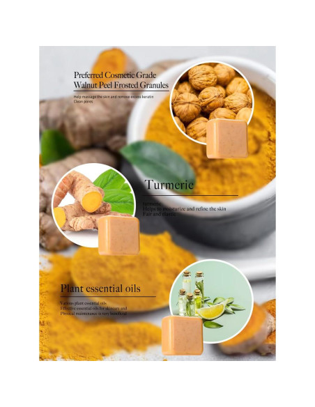 Barra de Jabón Exfoliante Natural YOYO BY ZAQ - Paquete de 2