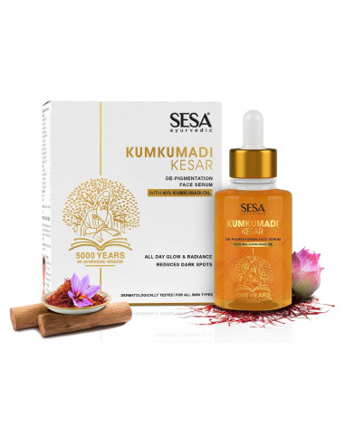 Suero Facial Kumkumadi SESA 30ml - Hidratante y Antienvejecimiento
