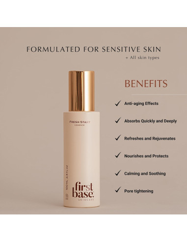 Tónico Hidratante Natural FirstBase 100ml - Esencia Aloe 2-en-1